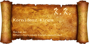 Kornidesz Kinga névjegykártya